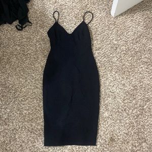Body con black dress.